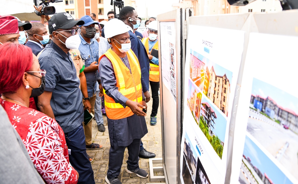 SANWO-OLU INSPECTS 1,188-UNIT SANGOTEDO HOUSING PROJECT, SETS DEADLINES FOR COMMISSIONING